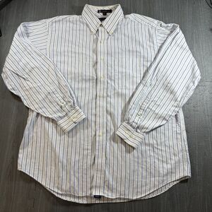 Tommy Hilfiger Button Up Mens Shirt 17.5/36-37 Long Sleeve Striped TLC